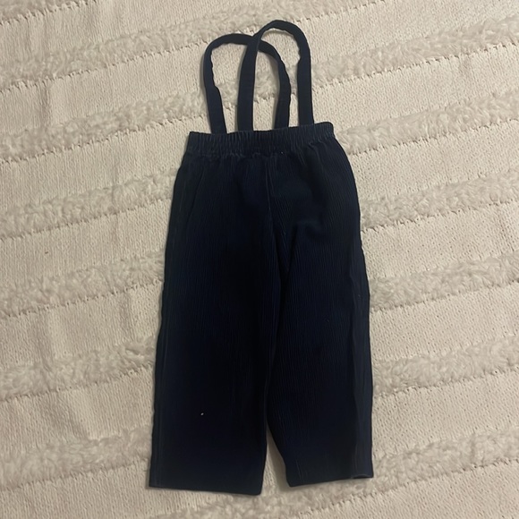 corduroy overalls 100% cotton and little bowling son white Top size boys size 3T - Picture 5 of 10